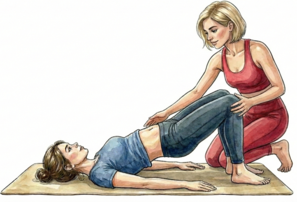 Frau und Hebamme