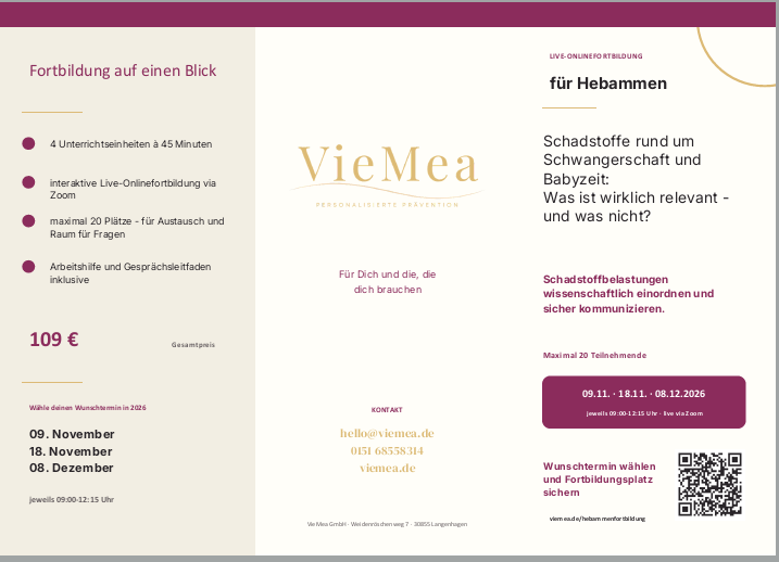 Flyer des Fortbildung